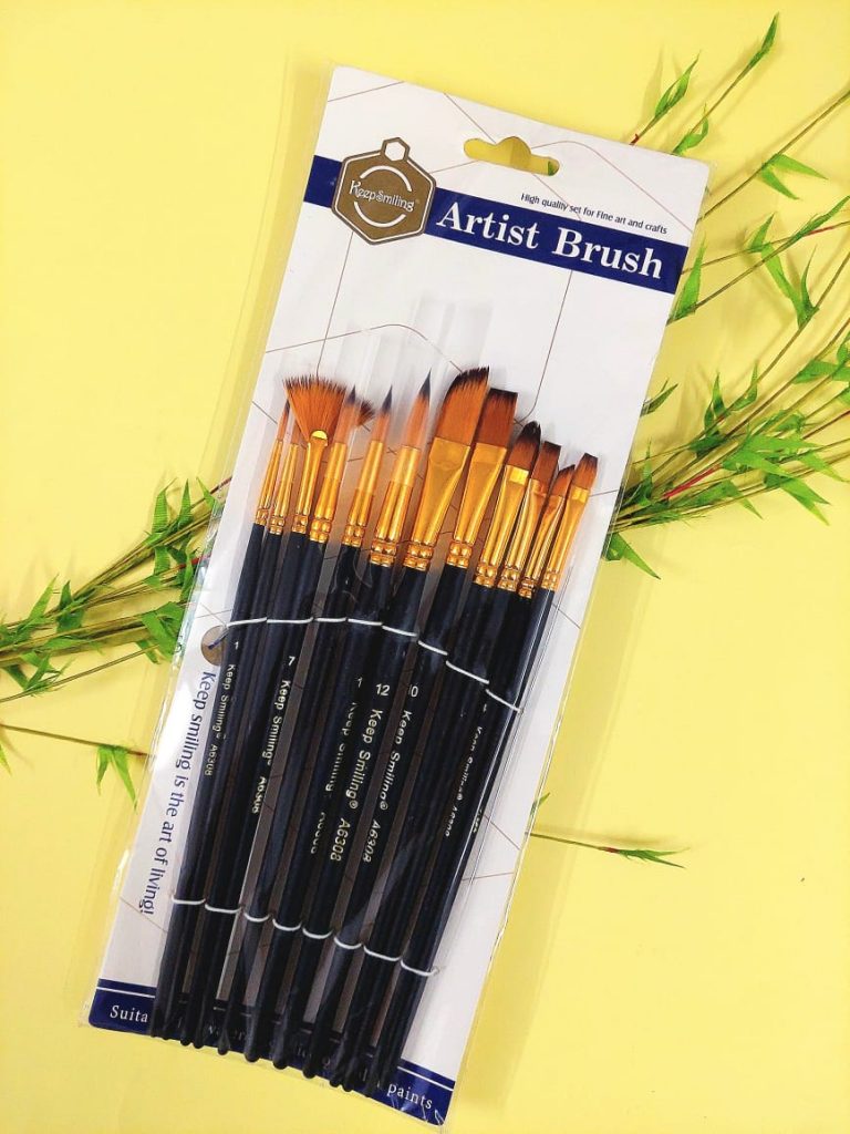 Keep Smiling Artist Brush Set 12pc A6308