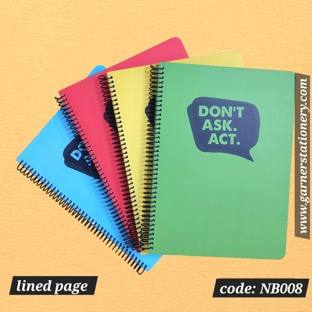 Medium Lined Page Notebook NB008 Medium Lined Page Notebook NB008
