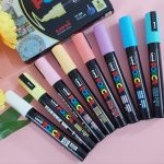 Uni POSCA Art Marker 8pc set | pastel color | PC-5M Soft Color 8C