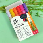 Mont Marte Signature Acrylic Paint Pens, 12 Piece