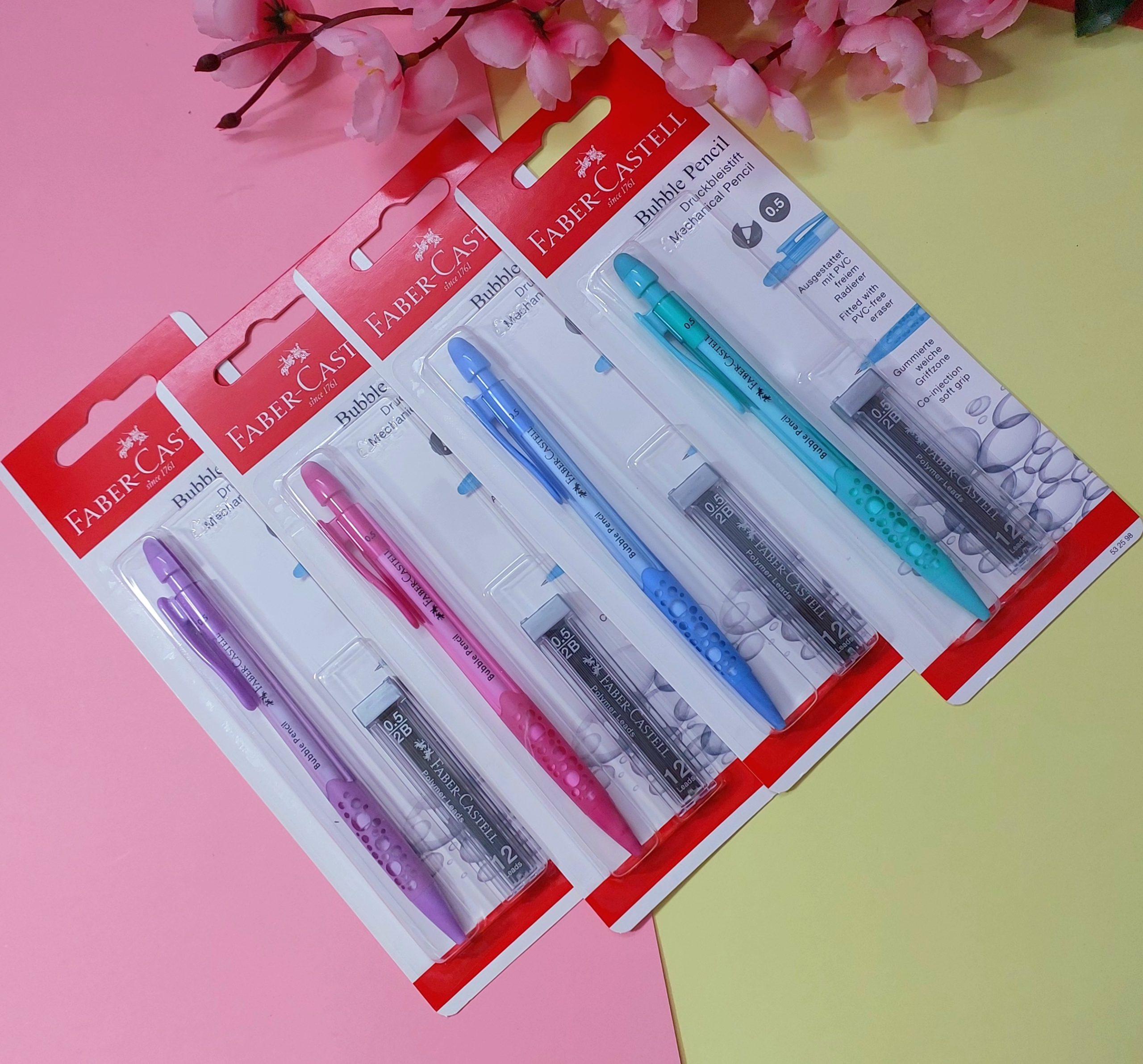 Faber Castell Mechanical Pencil set 0.5mm Bubble Faber-Castell Mechanical pencil Bubble 0.5mm