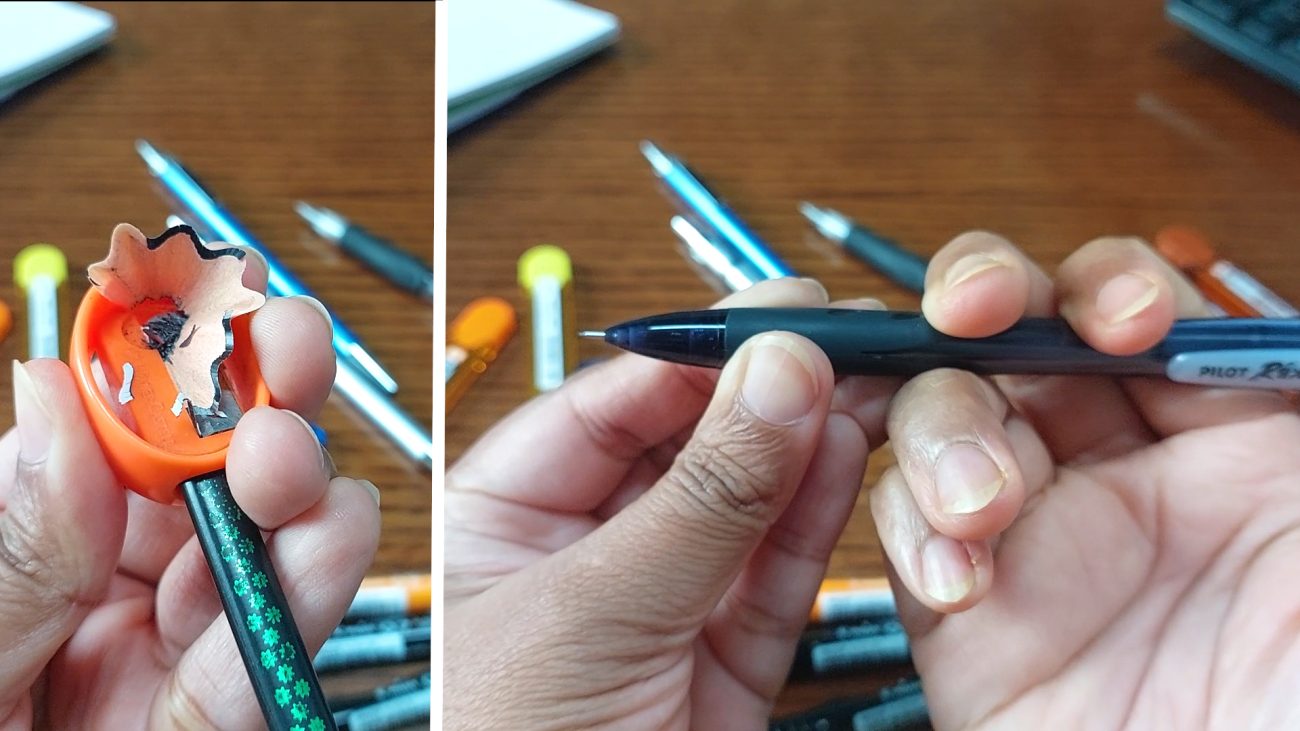 Mechanical pencil vs wooden pencil