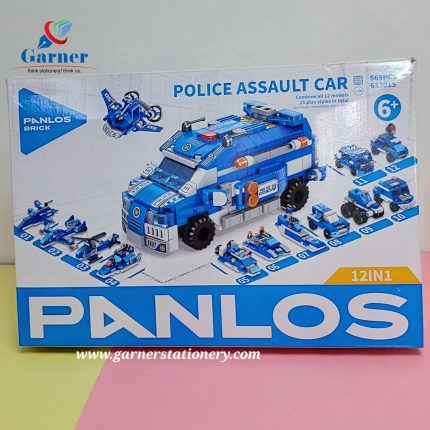 Police Assault Car 12 In 1 Lego Building Blocks