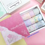 washi tape watercolor world