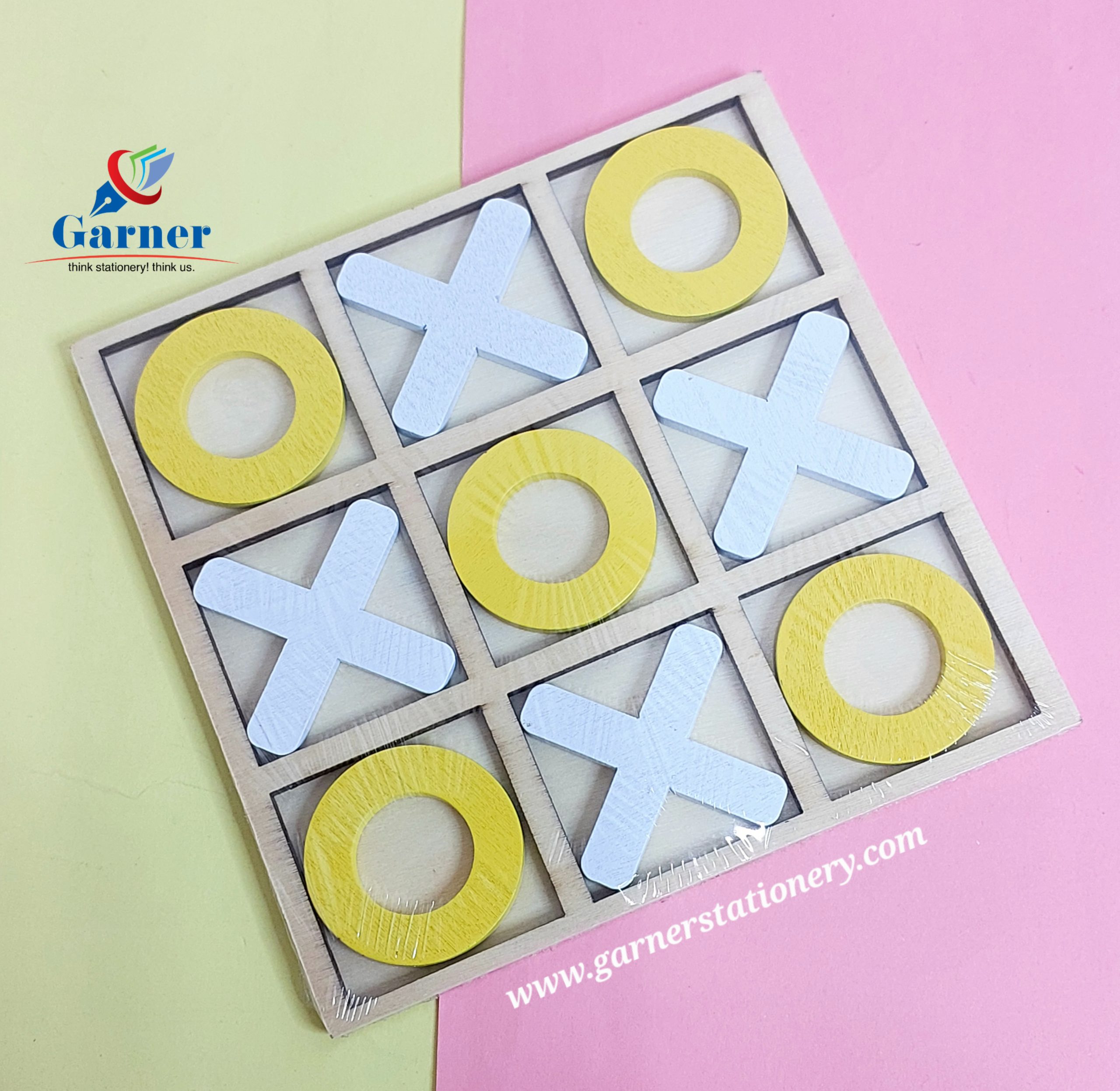 Wooden Tic Tac Toe Board Small – Simple Game, Smart Learning