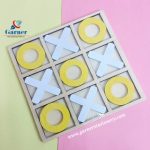 Small wooden tic tac toe (12.5cm x12.5cm)