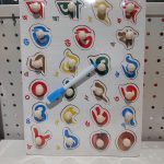 Wooden Bangla set number Puzzle with Sketchpad