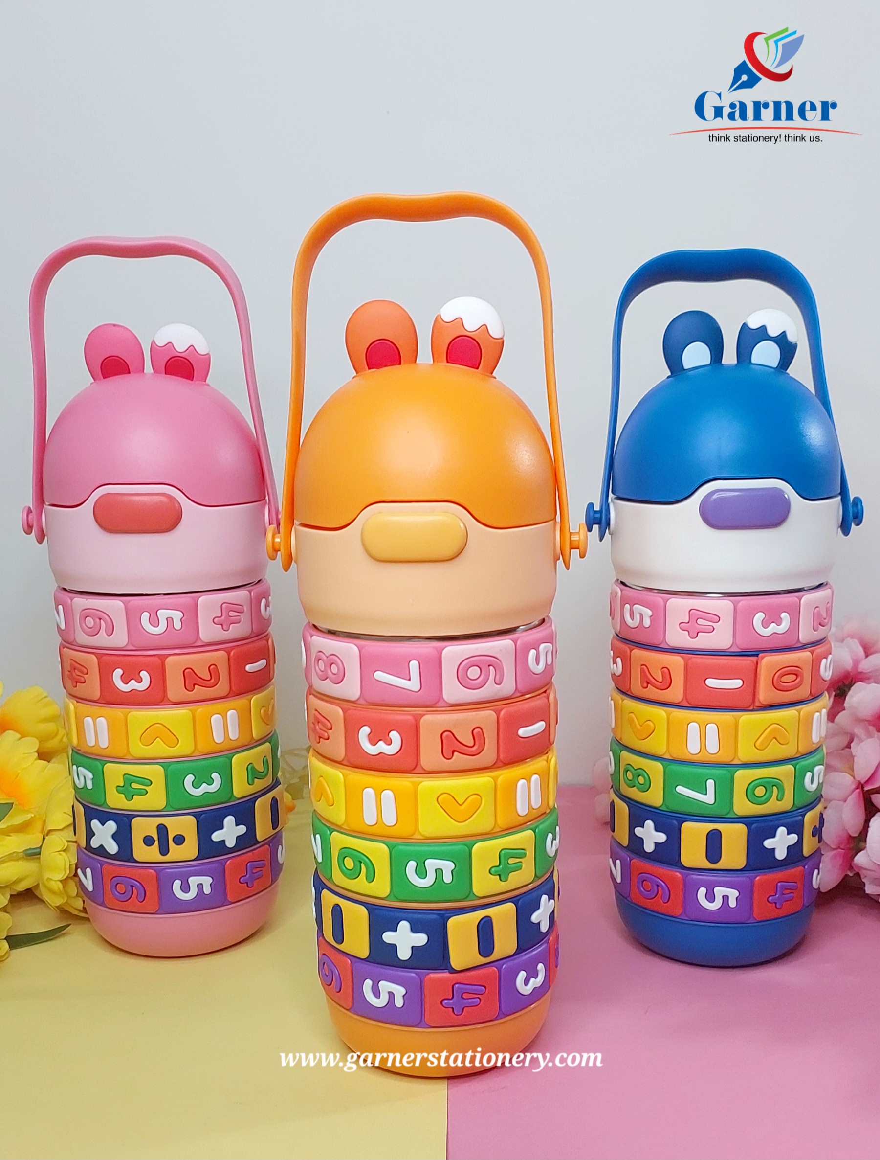 Number water bottle 430ml